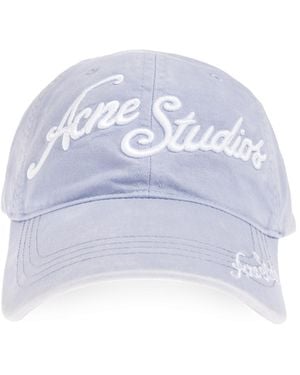 Acne Studios Baseball Cap - White