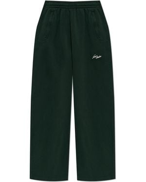 Acne Studios Trousers With Logo - Green