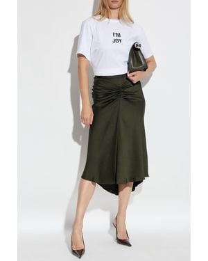 Victoria Beckham Draped Skirt - Green