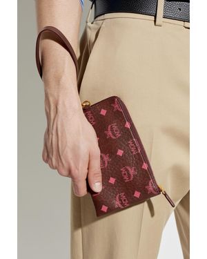 MCM Monogram Pouch - Brown