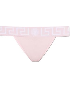 Versace Cotton Thongs - Pink