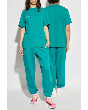 PANGAIA T-Shirt With Logo - Blue