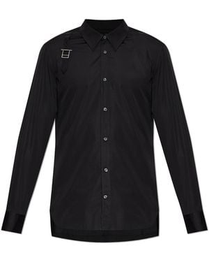 McQueen Shirt With Applique - Black