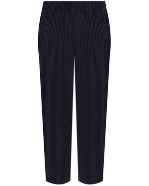 Homme Plissé Issey Miyake Pleated Trousers - Blue