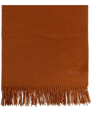 Max Mara Cashmere Scarf 'Baci' - Brown