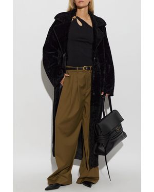 Arma Reversible Fur Coat 'Rien' - Black