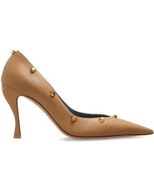 Balenciaga Studded 'M.City' High-Heel Pumps - White