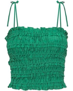 Tory Burch Draped Camisole Top - Green