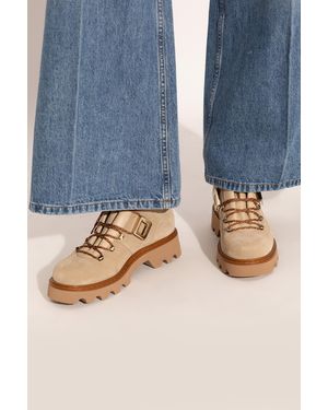 Roger Vivier Suede Snow Boots - Blue