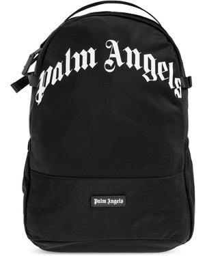 Palm Angels Backpack With Logo - Black
