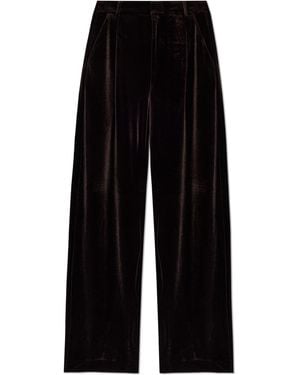 Gestuz Velvet Trousers "Gzvitta" - Black