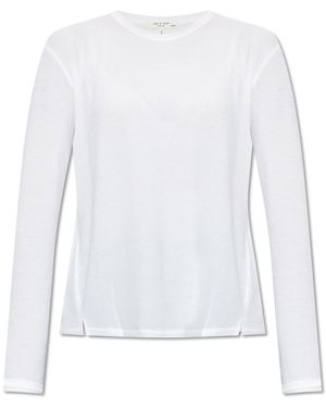 Rag & Bone Top With Long Sleeves - White