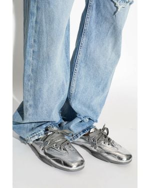 Acne Studios Leather Sports Shoes - Blue