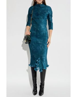 Fendi Pleated Dress - Blue