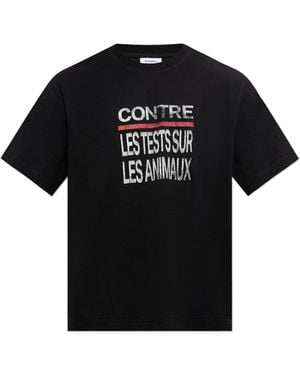 Vetements T-Shirt With A Vintage Effect - Black