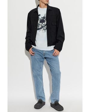 Paul Smith T-Shirt With Print - Blue
