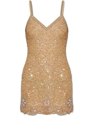 LoveShackFancy 'Lyrika' Sequin Dress - Natural