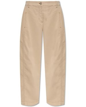 Paul Smith Loose-Fit Cotton Trousers - Natural