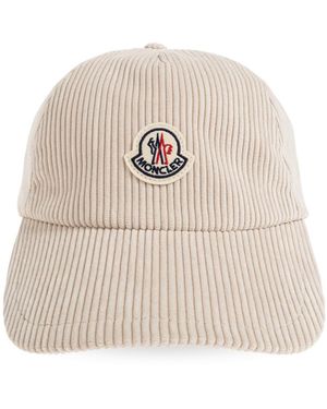 Moncler Corduroy Baseball Cap - Natural