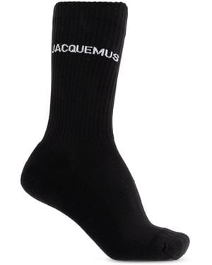 Jacquemus Socks With Logo - Black