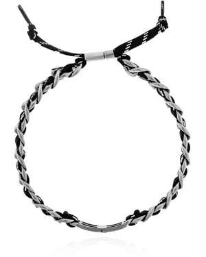 Balenciaga Choker With Logo - Metallic