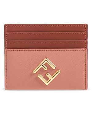 Fendi Card Holder With Logo - Red