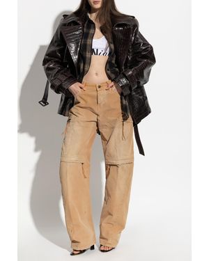 DSquared² Cropped Top With Raw Finish - Black