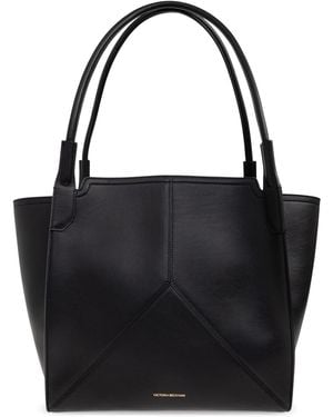 Victoria Beckham Leather Shopper Bag - Black