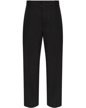 DSquared² Wool Straight-Leg Trousers - Black