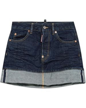 DSquared² Short Denim Skirt - Blue