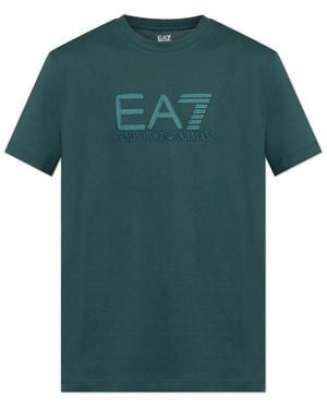 EA7 T-Shirt From The 'Sustainability' Collection - Green