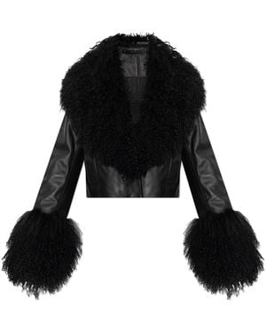 Stand Studio Leather Jacket "Mim" - Black