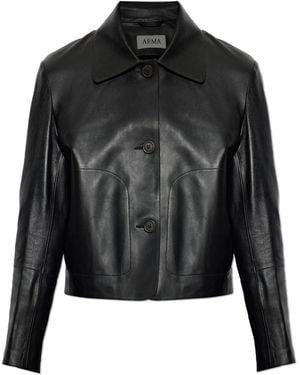 Arma Leather Jacket 'Nos Emy' - Black