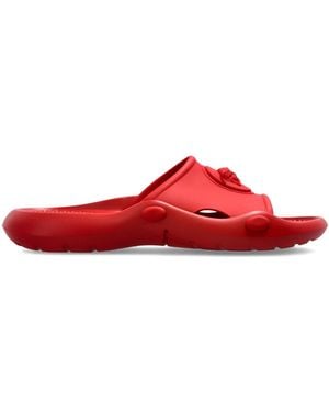 Versace Rubber Flip-Flops With Medusa Head - Red