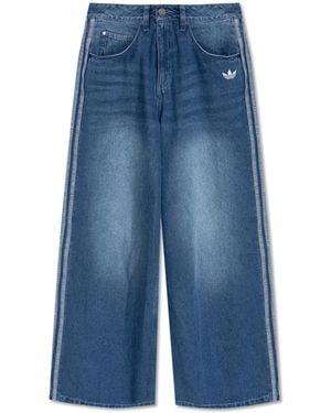 adidas Originals Wide-Leg Jeans - Blue