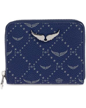 Zadig & Voltaire Wallet With Logo - Blue