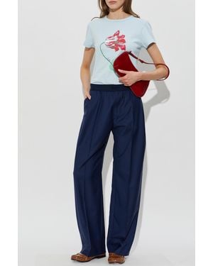 KENZO T-Shirt With Logo - Blue