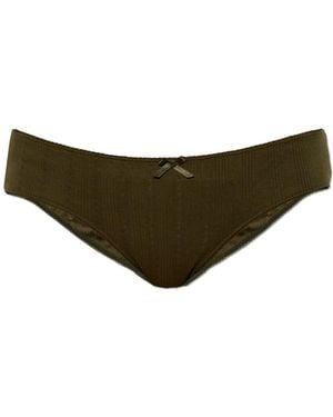 MM6 by Maison Margiela Logo Briefs - Brown