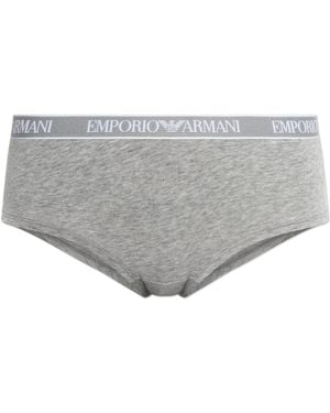 Emporio Armani Cotton Briefs - Grey