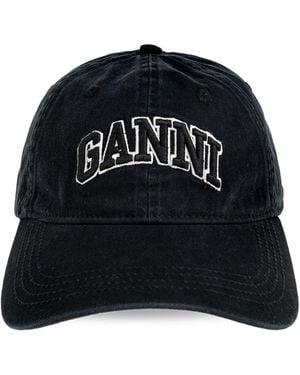 Ganni Baseball Cap - Black