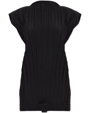 MM6 by Maison Margiela Pleated Dress - Black