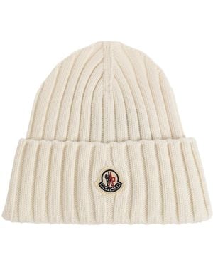 Moncler Wool Hat - Natural