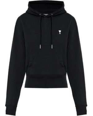 Ami Paris Cotton Hoodie - Black