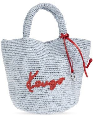 KENZO Bag With Embroidered Logo - Blue