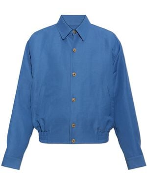 Versace Jacket With Collar - Blue