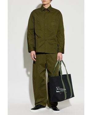 Givenchy Shirt With Embroidered Logo - Green