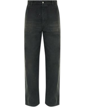Maison Margiela Jeans With A Vintage Effect - Black