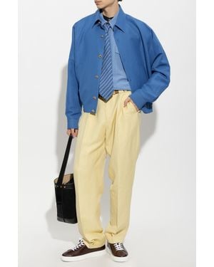 Versace Jacket With Collar - Blue