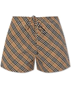 Burberry Cotton Shorts - White