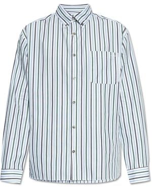 A.P.C. Shirt With Stripe Pattern - Blue